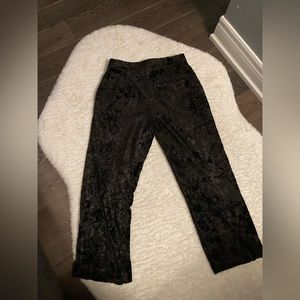 Gorgeous velvet burnout pants with shimmer sewn in fabric Perfect 4 the holidays